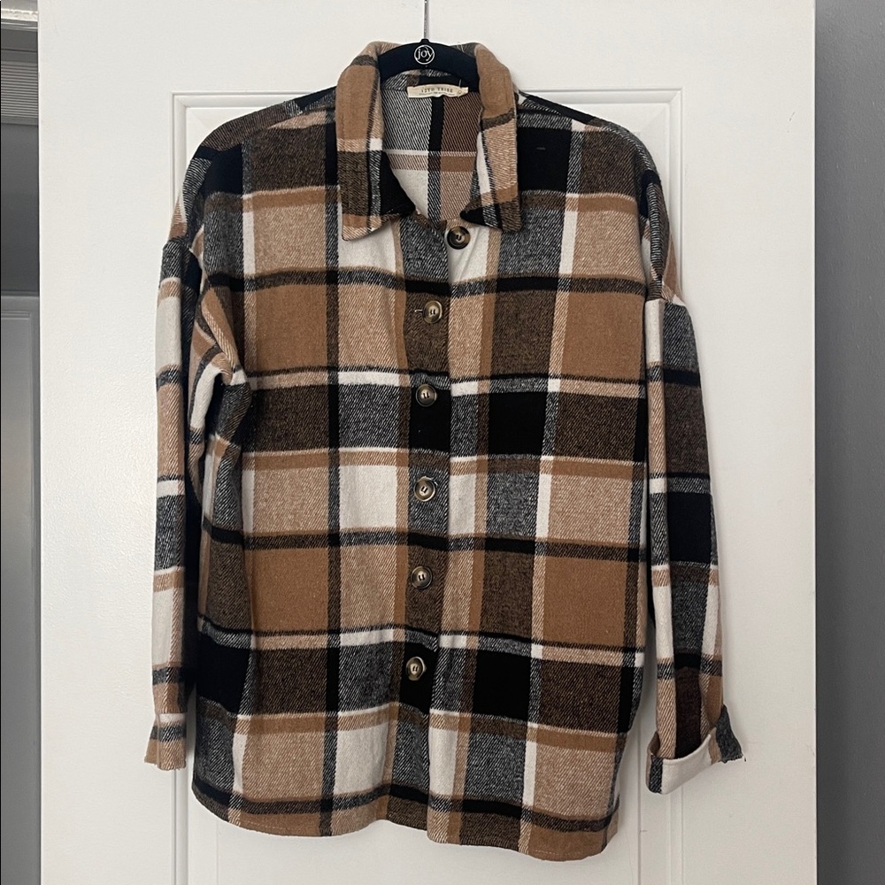 12th Tribe Plaid Shacket
